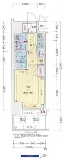 プレサンス ハーバーランド アンド・シー【0706号室】の間取り