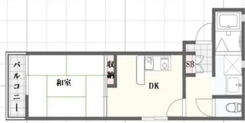 ドルミ西村【405号室】の間取り