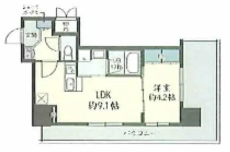 GRAND VILLASSE 福島【2階】の間取り