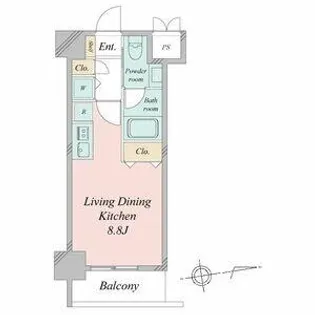 glanz【7階】の間取り