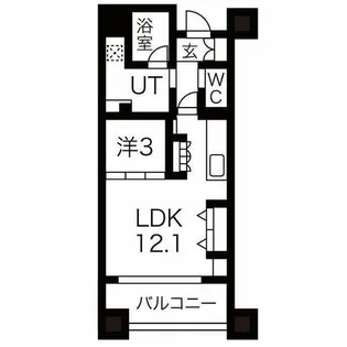 AREX丸の内【6階】の間取り