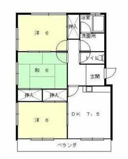 パークハイツ【202号室】の間取り