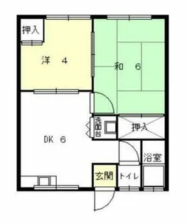安冨マンション【10号室】の間取り