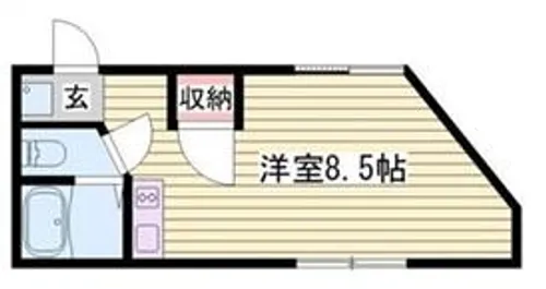 ベルフラワー岡町【302号室】の間取り