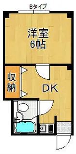 浜口エコーハイツ【1階】の間取り