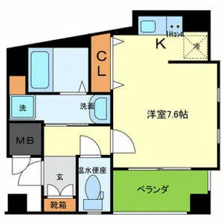 ONLYONE伊丹南本町【201号室】の間取り