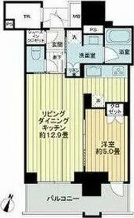 ブランズタワー梅田 North【22階】の間取り