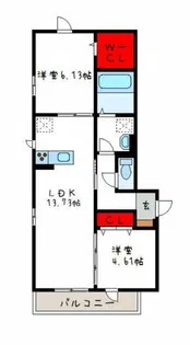 グランアクア【1階】の間取り