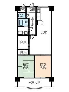 サンテラス福井【3階】の間取り