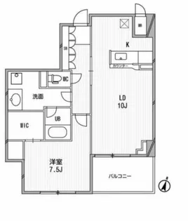 アーデンタワー福島ウエスト【10階】の間取り