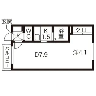 カサデューク澄川82【2階】の間取り