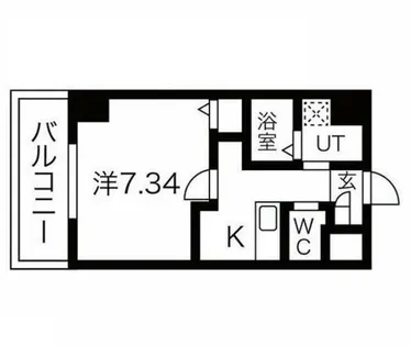 大阪府堺市北区北花田町3丁【マンション】の間取り