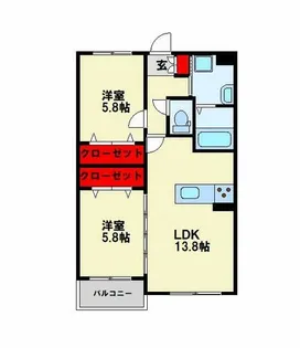 福岡県北九州市小倉北区日明3丁目【アパート】の間取り