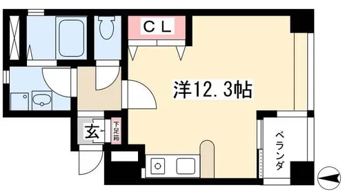 アーバンポイント新栄【6階】の間取り