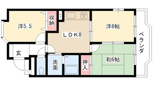 アーバンフロンティア【205号室】の間取り