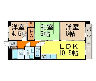 ベルフォール瑞穂【3階】の間取り