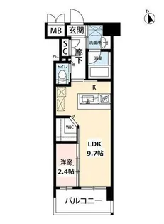 福岡県北九州市八幡東区西本町3丁目【マンション】の間取り