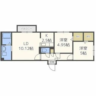 エルシア発寒中央【1階】の間取り