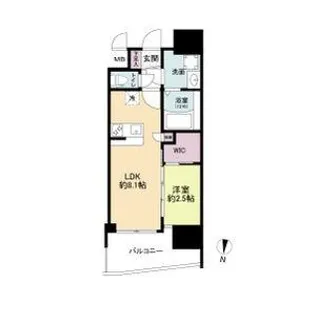 大阪府大阪市淀川区宮原5丁目【マンション】の間取り