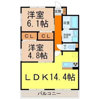 GRANDUKE松原(グランデューク松原)【5階】の間取り