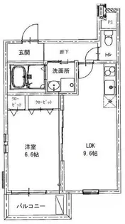 大阪府大阪市東住吉区鷹合1丁目【アパート】の間取り