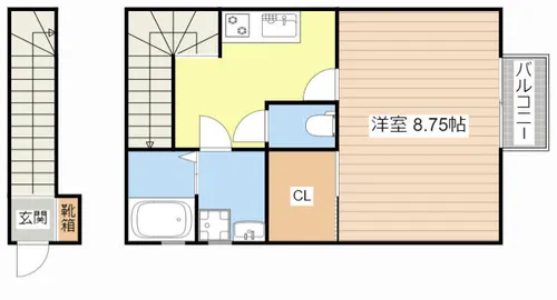 メゾンソラール【201号室】の間取り