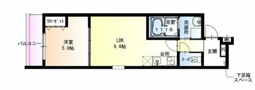 フジパレス西宮春風公園Ⅲ番館【2階】の間取り