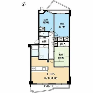 メゾン御影西平野【1階】の間取り