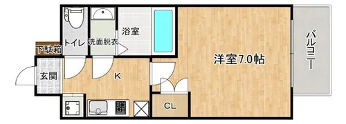 大阪府大阪市東淀川区東中島1丁目【マンション】の間取り