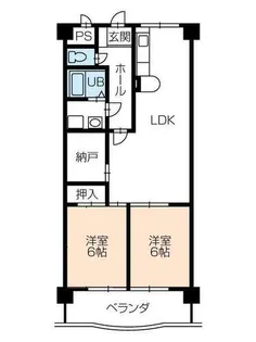 サンテラス福井【1階】の間取り