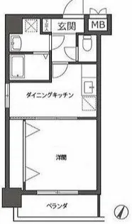 ハディー高砂1番館【401号室】の間取り