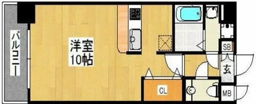 ピュアドーム日赤アベニュー【305号室】の間取り