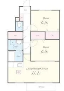パルカーサ【1階】の間取り