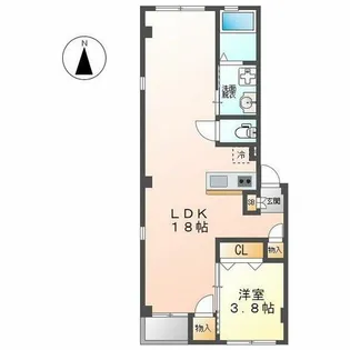 グランレーヴ東別院EAST【1階】の間取り
