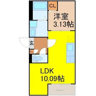 Jack shibatahondoriⅠ【203号室】の間取り