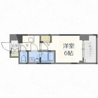1Kの間取り画像
