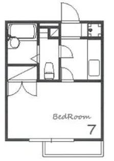 ジュネス白国【2階】の間取り