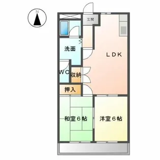 Tハピネス【2階】の間取り