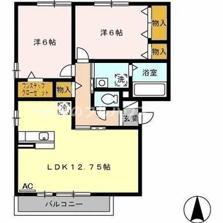 グランパティオ A棟【2階】の間取り