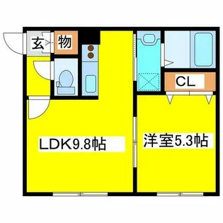 M felio【1階】の間取り