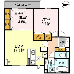 セジュール蔵【2階】の間取り