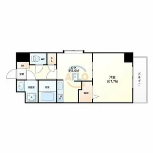 アクアスイート新大阪【6階】の間取り