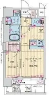 プレサンス東小橋エレディータ【11階】の間取り