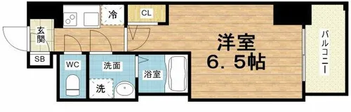 エスリードレジデンス大今里【5階】の間取り