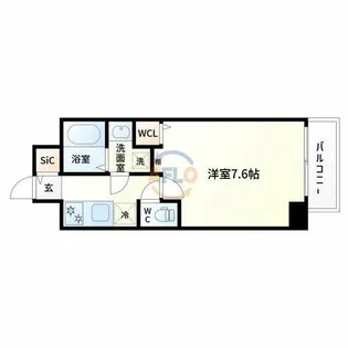 ベイサイドパークOSAKAノースレジデンシス【6階】の間取り