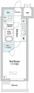 パークアクシス四ツ橋【11階】の間取り