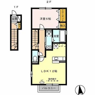 O’HANA【2階】の間取り