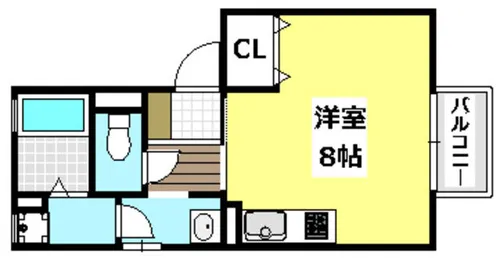 テラーウエスト新芦屋【2階】の間取り