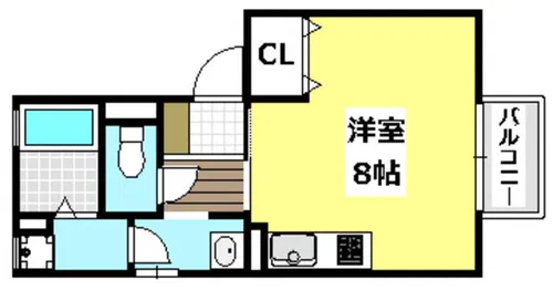 テラーウエスト新芦屋【2階】の間取り
