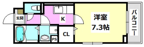 サニーレジデンス茨木【5階】の間取り